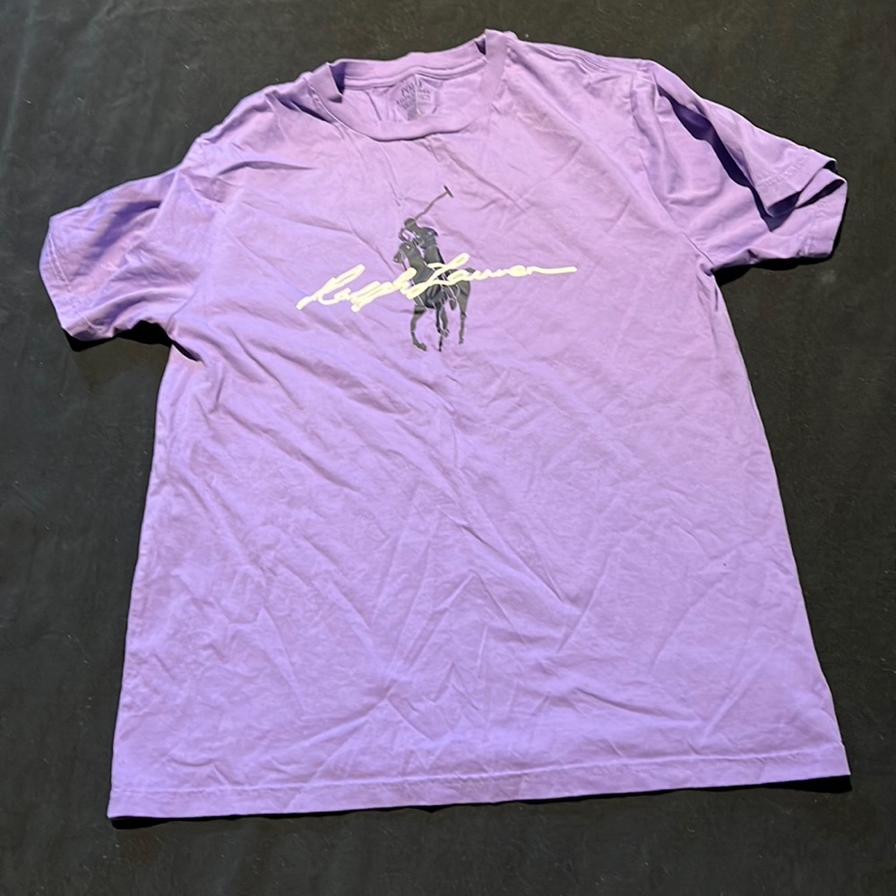 Boys Large Pastel Purple Ralph Lauren shirt (14/16)